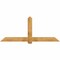 Ekena Millwork Eugene Rough Sawn Timber Gable Bracket, Western Red Cedar, 84"W x 35"H x 6"D x 6"F, 10/12 Pitch GBW084X35X0606EUG00RWR - alternate 1